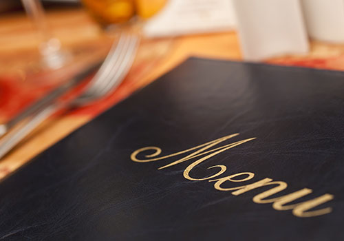 Menu Alla Carta